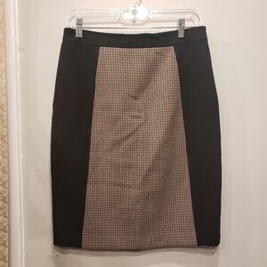 Halogen Houndstooth Panel Pencil Skirt - Sz 6